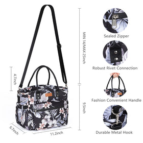 Jomddems insulated lunch bag metal zippers ensure smooth durable access