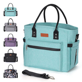 Jomddems insulated lunch bag with adjustable shoulder strap for versatile daily use