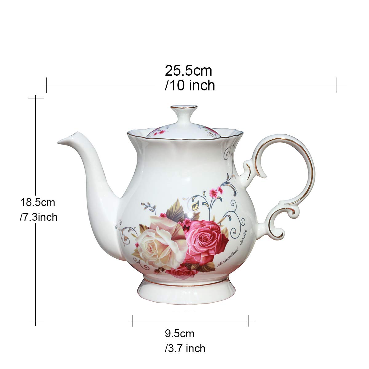 Gift-ready porcelain teapot from Jomop adds charm to celebrations.