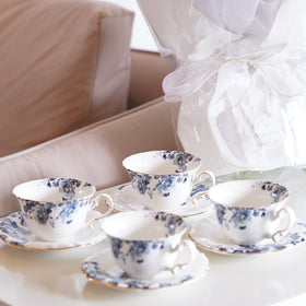 Jomop five-ounce teacups in porcelain for versatile beverages