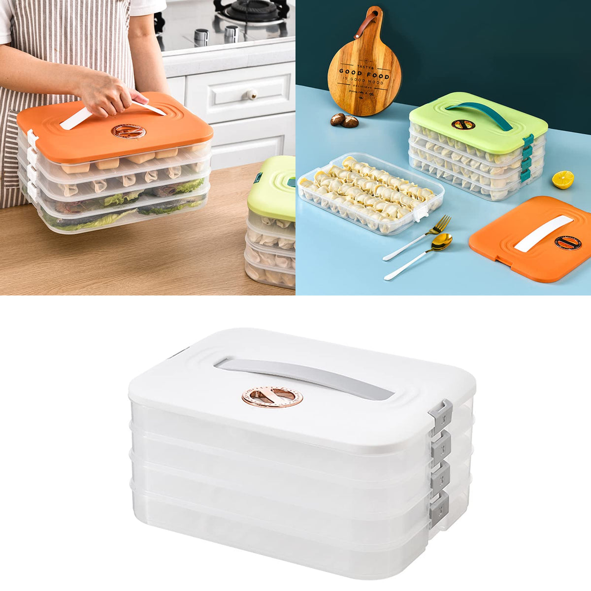 Jonvin easy-access flip-top lid ensures secure closure