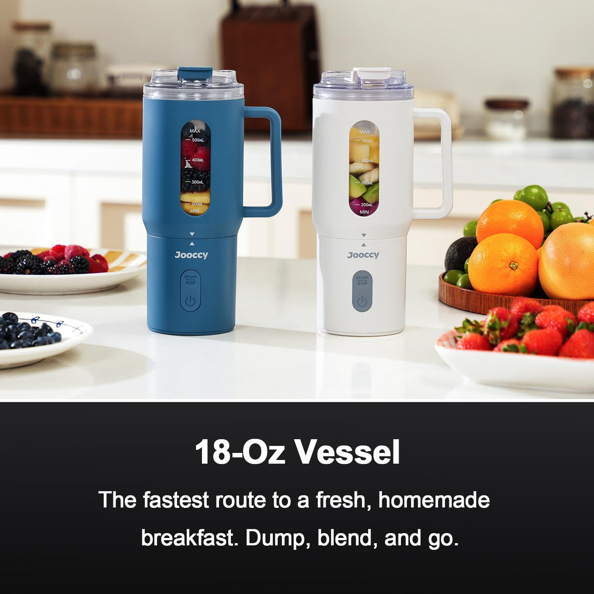 Jooccy protein shake on the go with full portability.