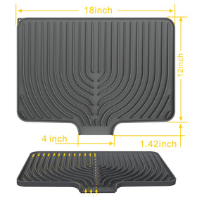 JOOKKI reinforced silicone dish mat provides sturdy support for glassware