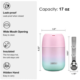 JOOPETALK outer lid doubles as a small bowl for serving.