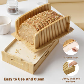 Joothlin slicer includes a drawer and tray for organized storage.