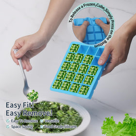 Jootic silicone freezer mold preserves vegetable purées in convenient servings