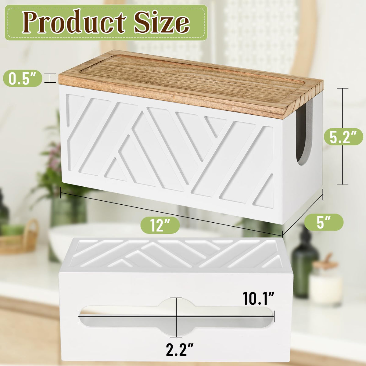 Jorkol gift-ready wood towel dispenser suitable for holidays.