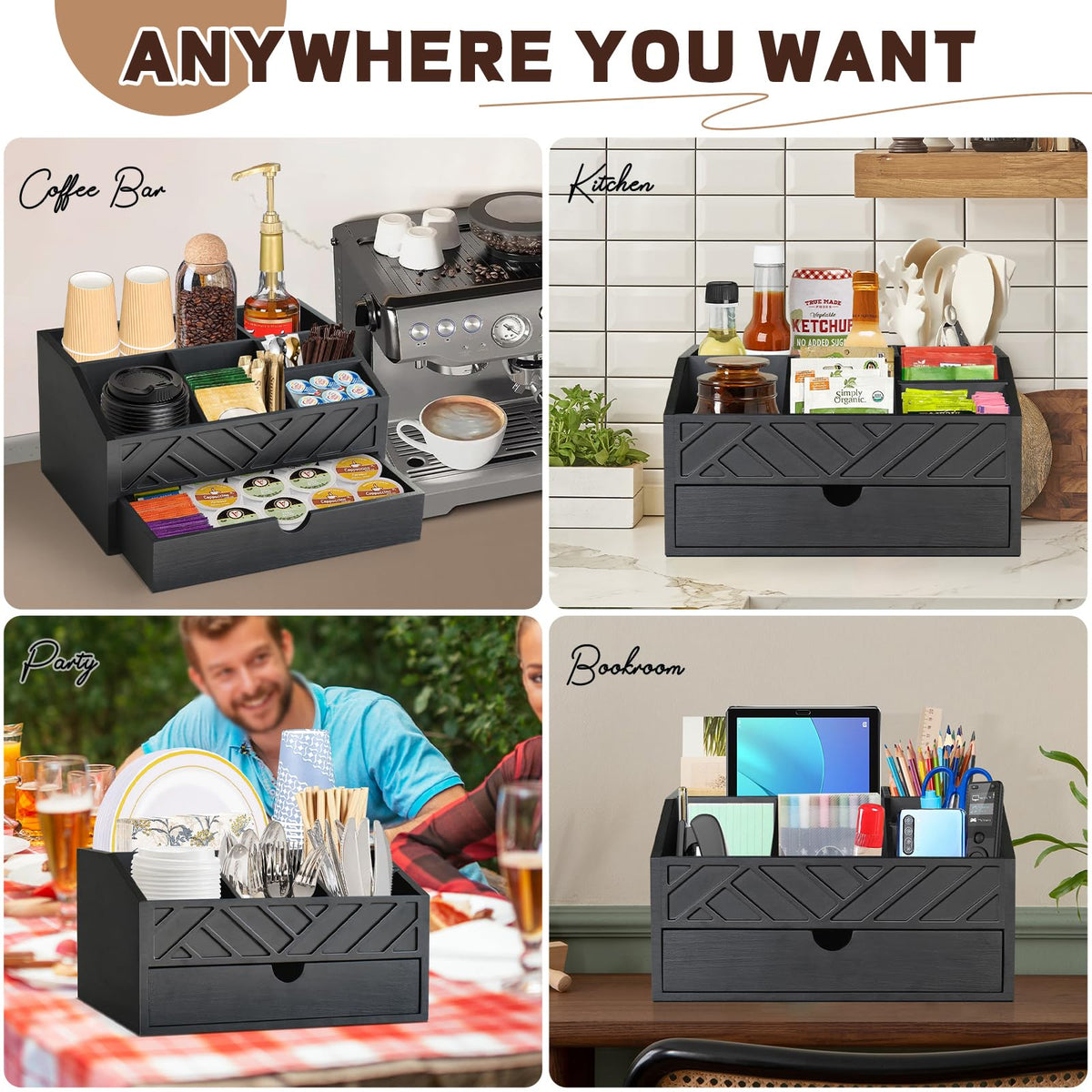 Jorkol non-slip mats protect the surface while keeping items in place.