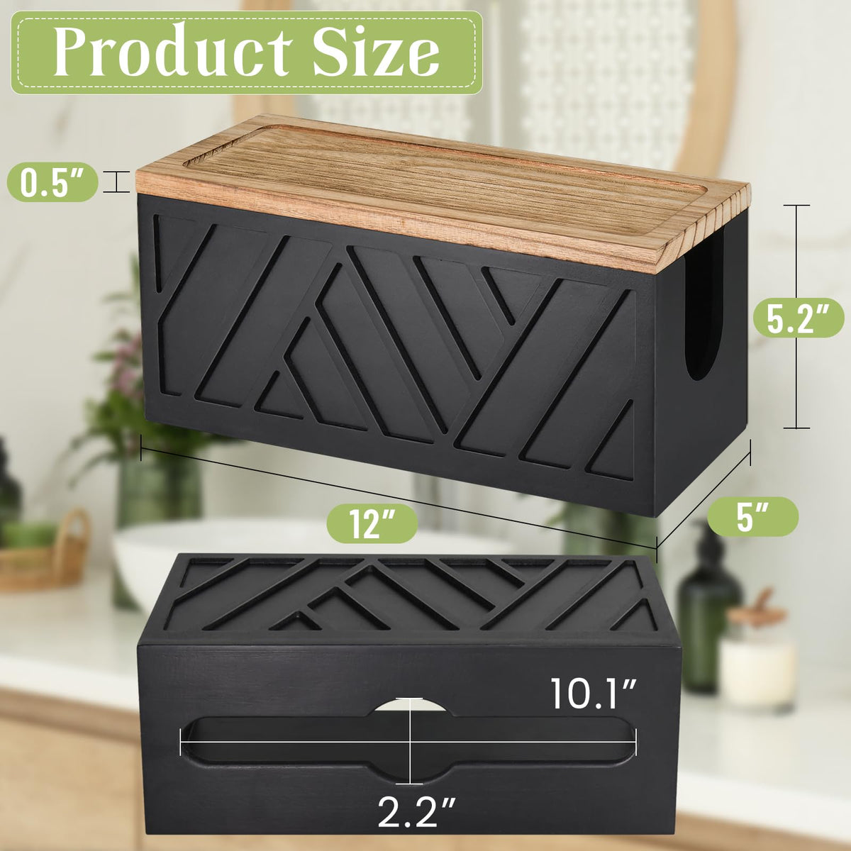 Jorkol rustic design paper towel stand adds charm to any space.