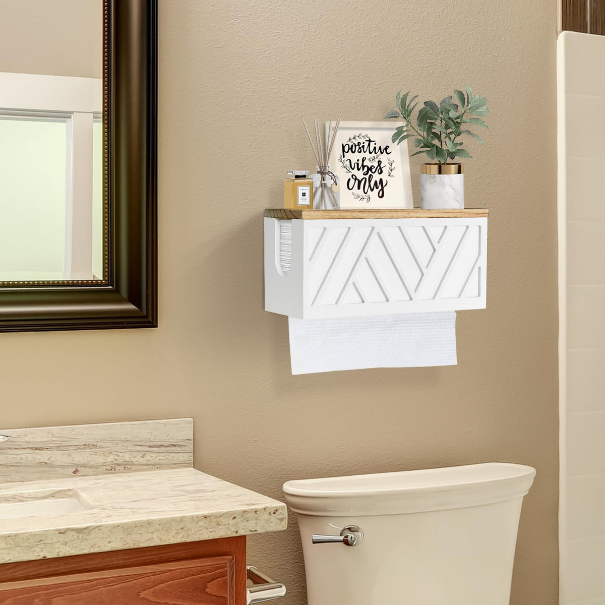 Jorkol safety-coated wood keeps towels clean and odor-free.