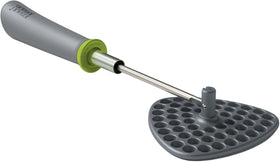 Joseph Joseph Delta folding nylon head for compact storage in small kitchens.
