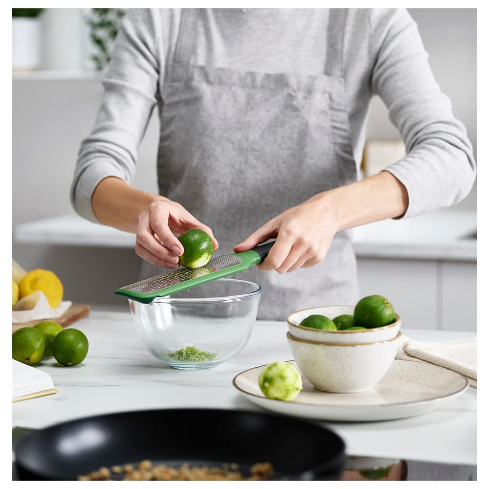 Joseph Joseph compact tool enables precise gratings directly into bowls.