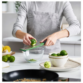 Joseph Joseph compact tool enables precise gratings directly into bowls.