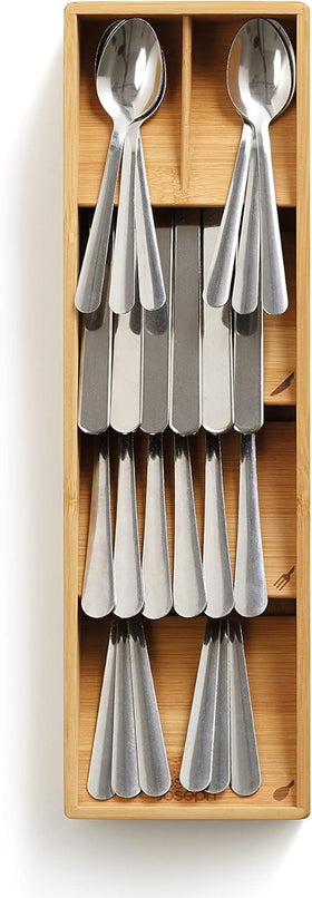 Joseph Joseph DrawerStore stacked compartments for easy utensil organization.