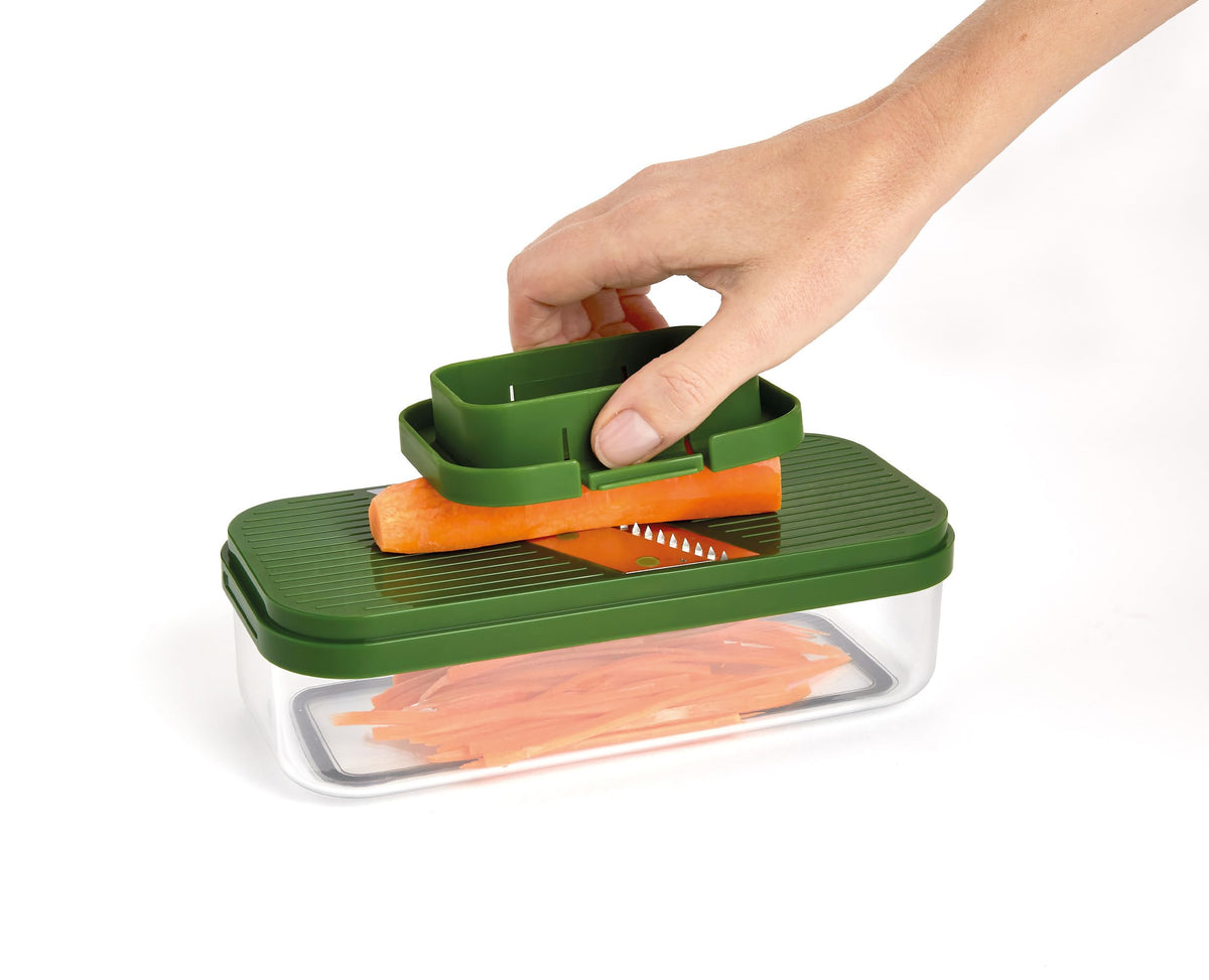 Joseph Joseph Multi-Prep stacked design saves counter space.