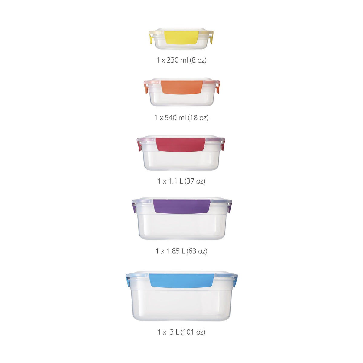 Joseph Joseph Nest Lock 18 oz container with airtight lid ideal for meals.