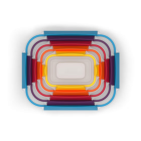 Joseph Joseph Nest Lock color-coded set simplifies lid-to-container matching.