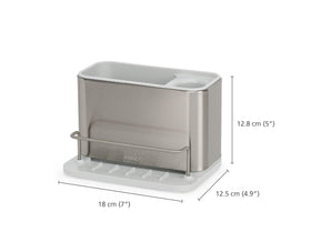 Joseph Joseph Surface sloped base drains suds, keeping the sink area tidy.