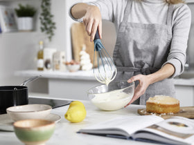 Joseph Joseph Twist Whisk folds flat for compact storage after cooking