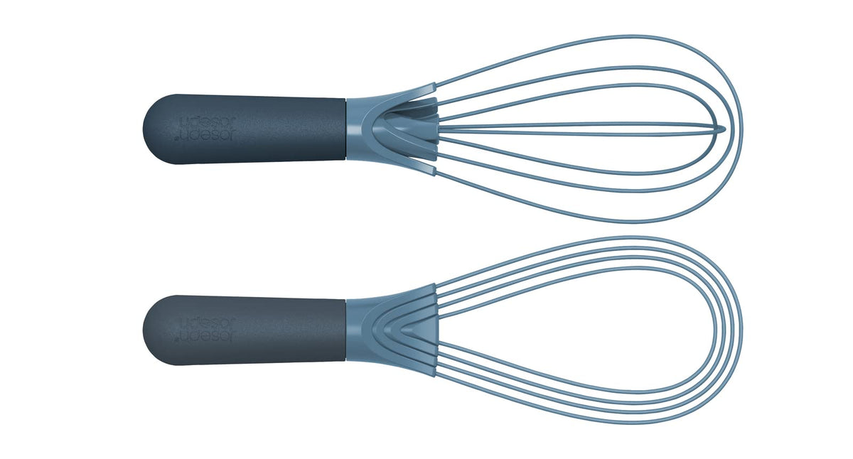Joseph Joseph Twist Whisk silicone-coated wires close-up resisting sticking