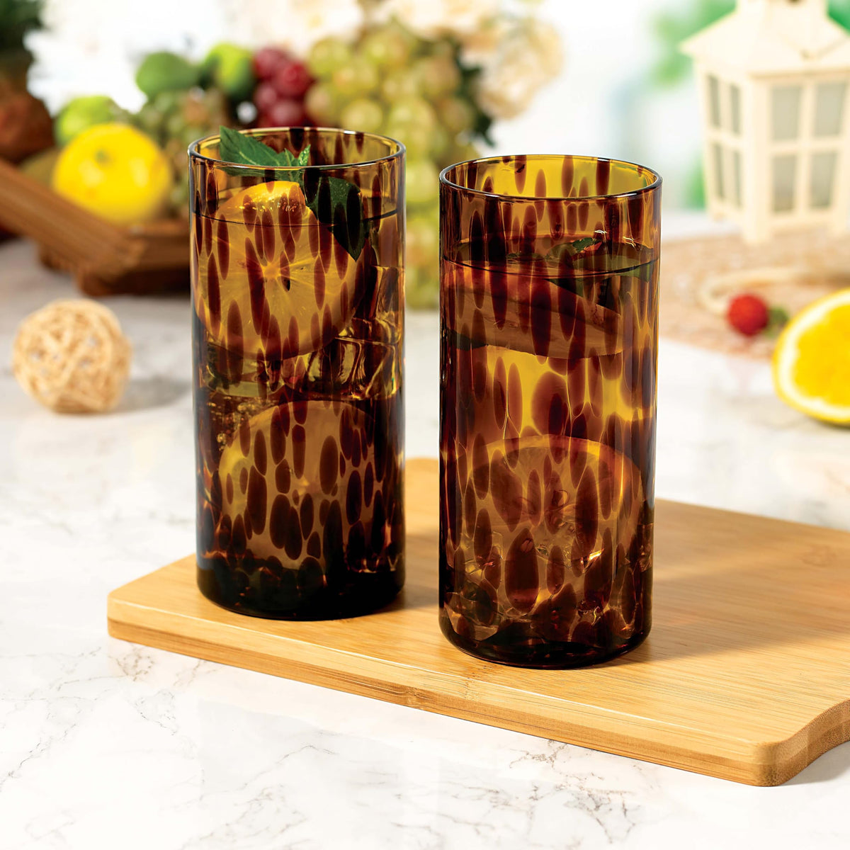 Joseph Sedgh Collection stackable design saves cabinet space while maintaining elegance.