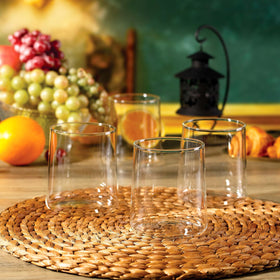 Joseph Sedgh Collection wide-base tumbler delivers stable balance on busy tables.