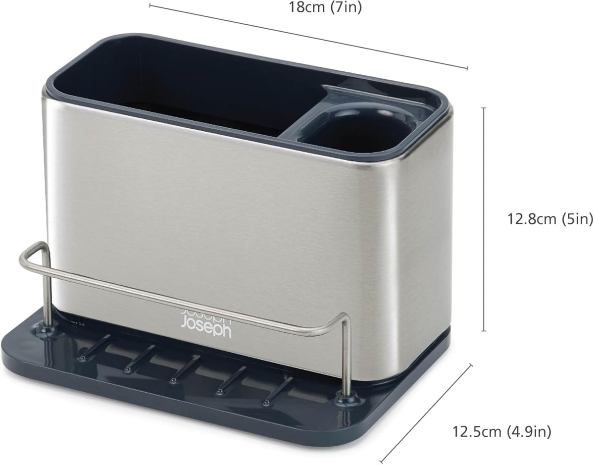 Joseph Joseph Surface Caddy's brush compartment helps separate scrubbers for easy drying.