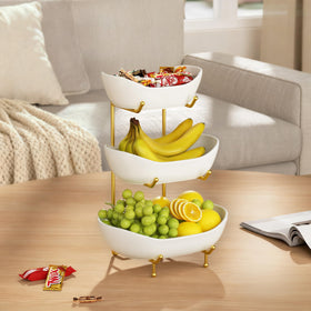 Josmimic 3-tier storage for bread, nuts, and desserts on display
