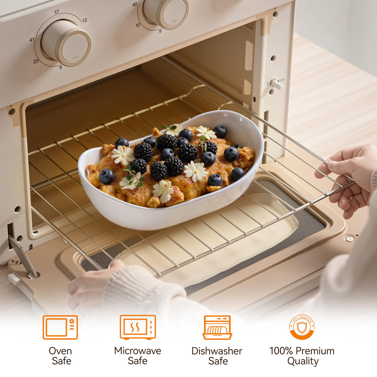Josmimic fruit basket on kitchen counter keeps fruit visible and accessible
