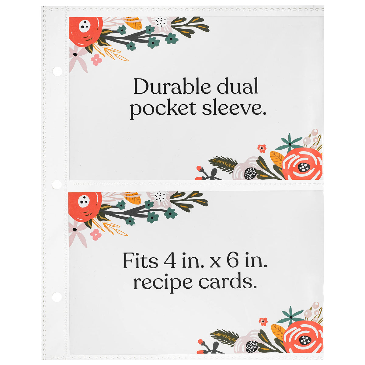 Jot & Mark 3-ring binder accessory helps organize recipes with easy swapping.