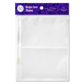 Jot & Mark binder page protectors for 4x6 cards keep recipes neat and protected.