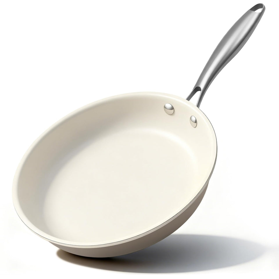 Jovire ceramic nonstick pan 9.25-inch—easy egg release and quick cleanup.