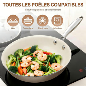 Jovire pan base delivers even heating across burners.