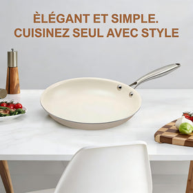Jovire ceramic pan ready for daily kitchen use and meals.
