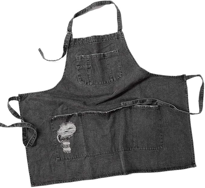 Jowcud Denim Apron 5-pocket layout keeps tools and notes within reach.