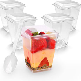 Joy Akkess square lid design enhances secure, elegant serving.