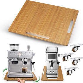 Joy&Grace appliance slider bamboo tray showcasing organized counter space and easy access
