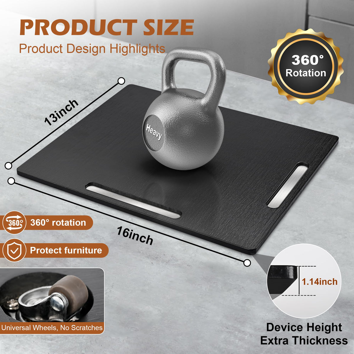 Joy&Grace bamboo sliding tray offers durable countertop protection for coffee makers.