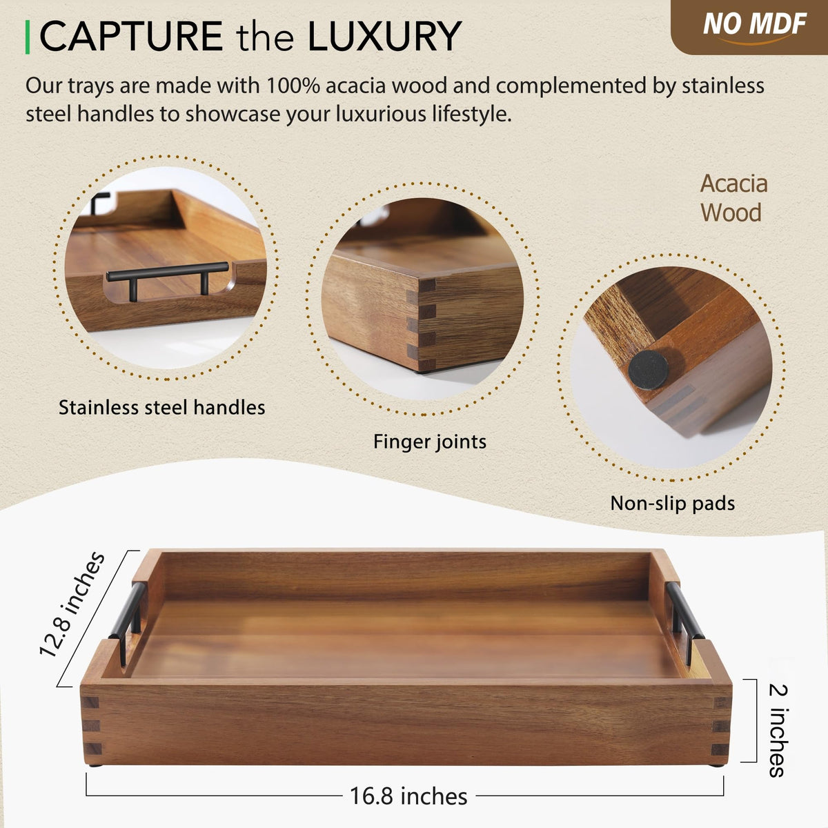 Joy&Grace tray bottom pads protecting furniture surfaces