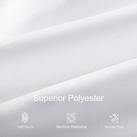 joybest wrinkle-resistant polyester close-up shows durable fabric and smooth surface.