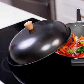 Joyce Chen lid suitable for serving dishes and compatible skillets