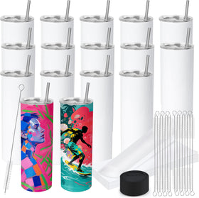 Joyclub 16-pack sublimation tumbler blanks ready for design and gifting.