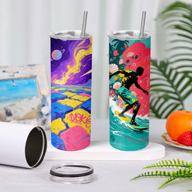 Joyclub 20oz splash-proof lids keeping beverages secure on the go.