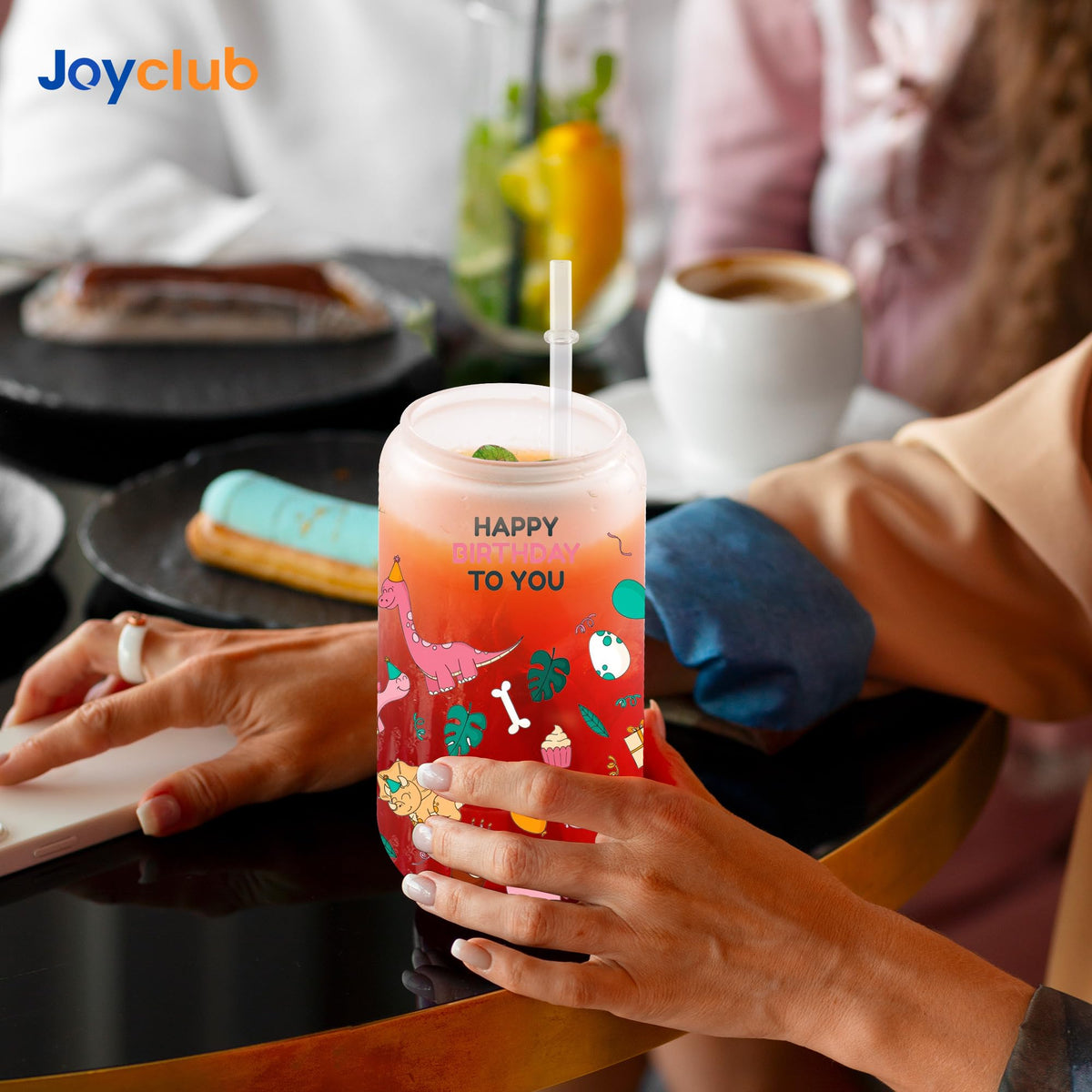Joyclub frosted glass creates contrast that makes artwork pop