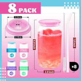 Joyclub glass straws and brushes promote hygienic cleaning and easy sipping.