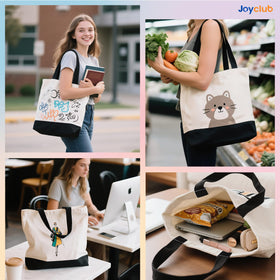 Joyclub tote bags with long 25.1 inch straps for comfortable shoulder carry