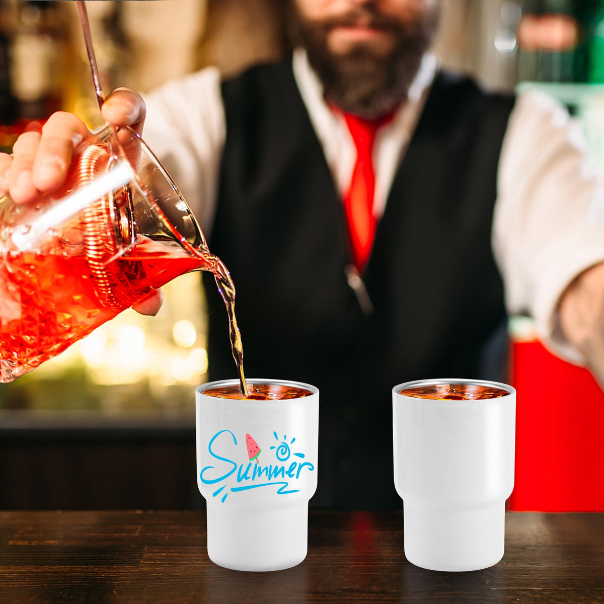 Joyclub mini cups with lids ideal for weddings and events