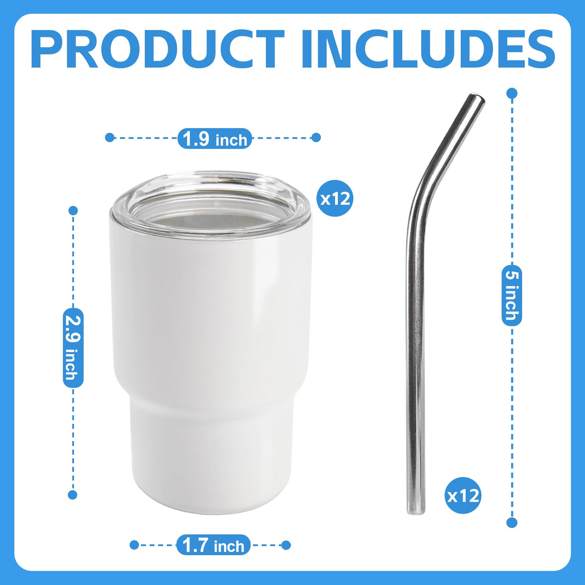 Joyclub mini tumbler with stackable design saves space in storage