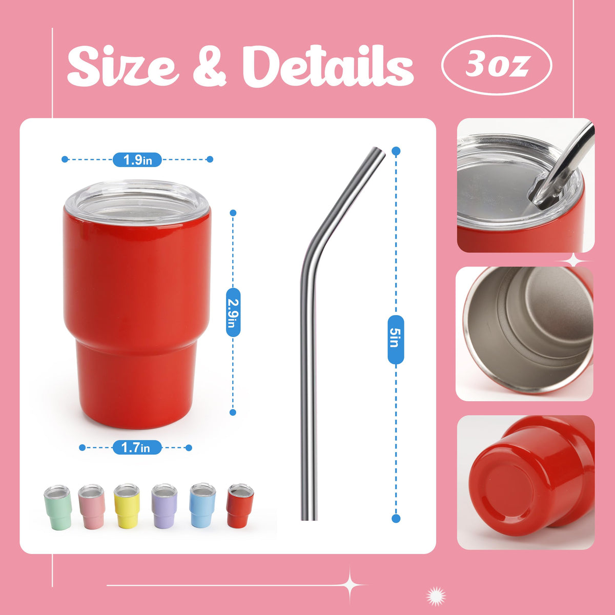 Joyclub sublimation-ready tumblers for personalized party favors.