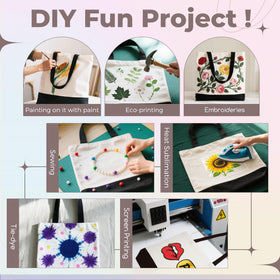Joyclub versatile tote for shopping, crafts, and DIY projects